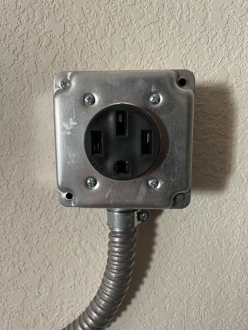 NEMA 14-50 outlet installed for Smart Home Electrical in Wellington